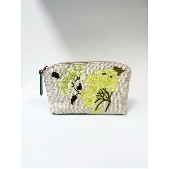 Stubbs & Wootton Mini Cosmetic Bag Hydrangea Embroidered - Picture 1 of 6